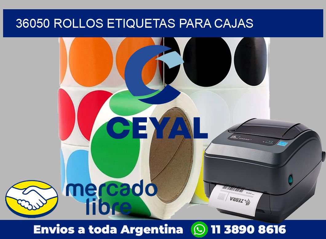 36050 Rollos etiquetas para cajas