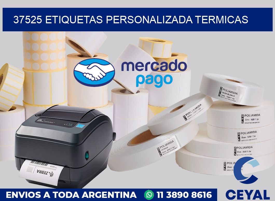 37525 etiquetas personalizada termicas
