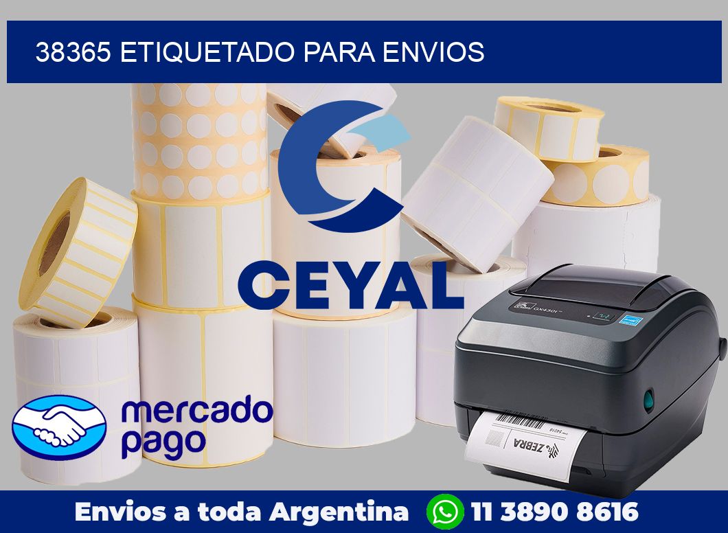 38365 etiquetado para envios