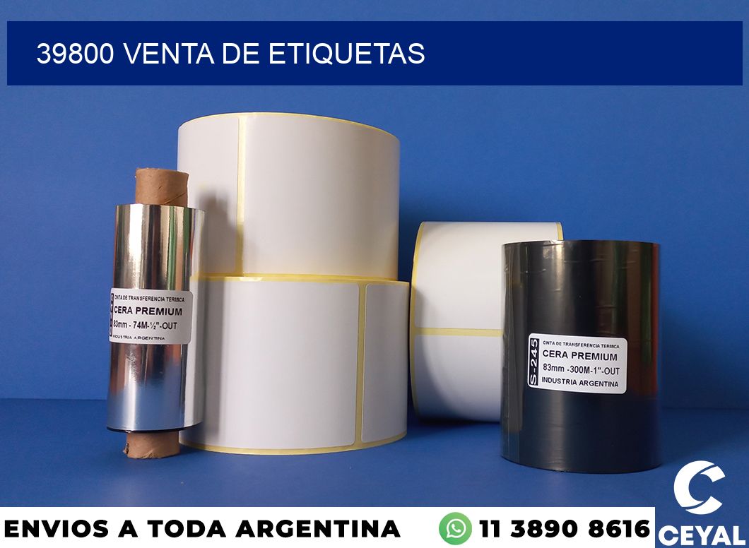 39800 venta de etiquetas