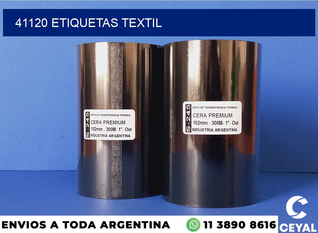 41120 etiquetas textil