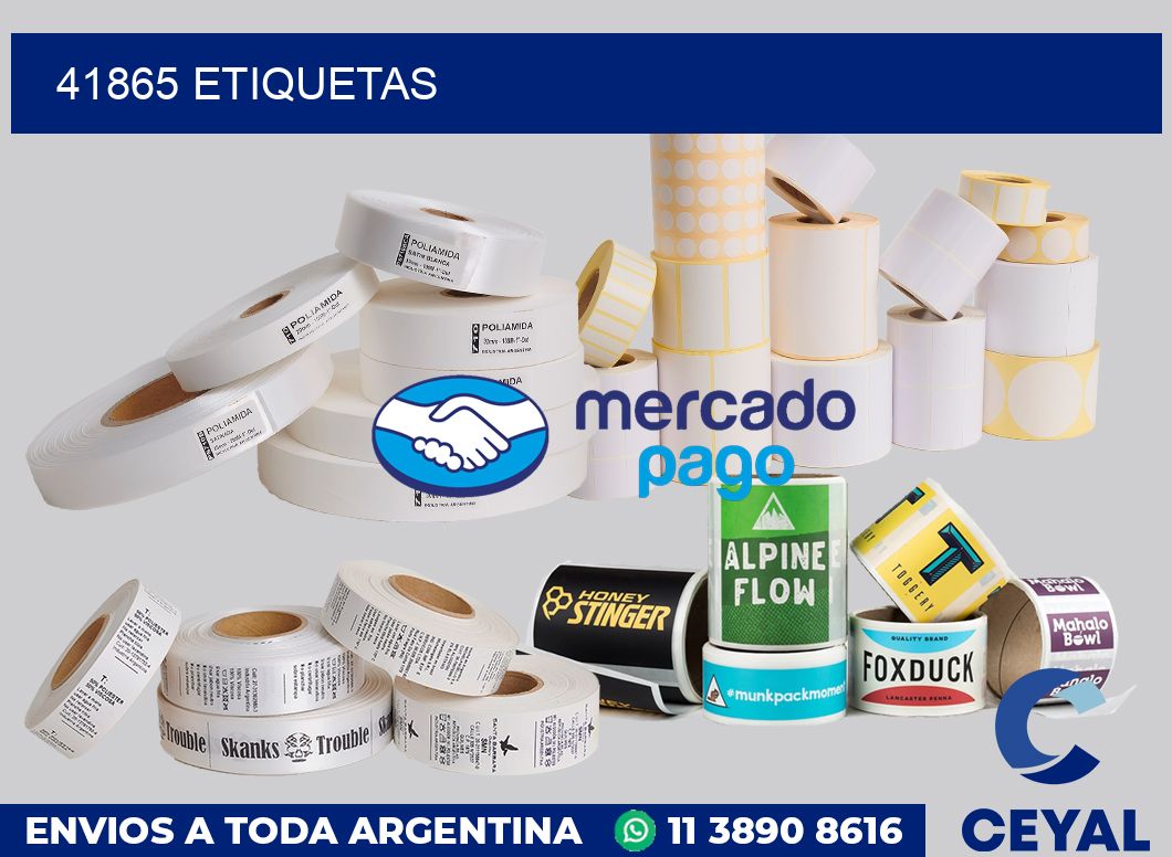 41865 etiquetas