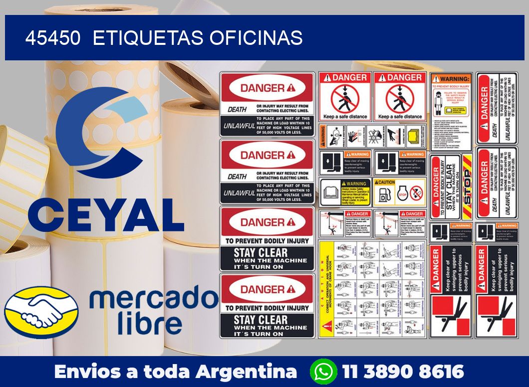 45450  Etiquetas oficinas