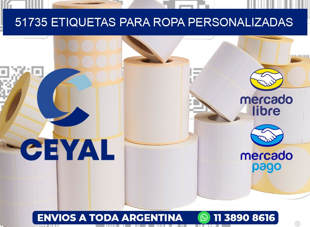 51735 Etiquetas para ropa Personalizadas