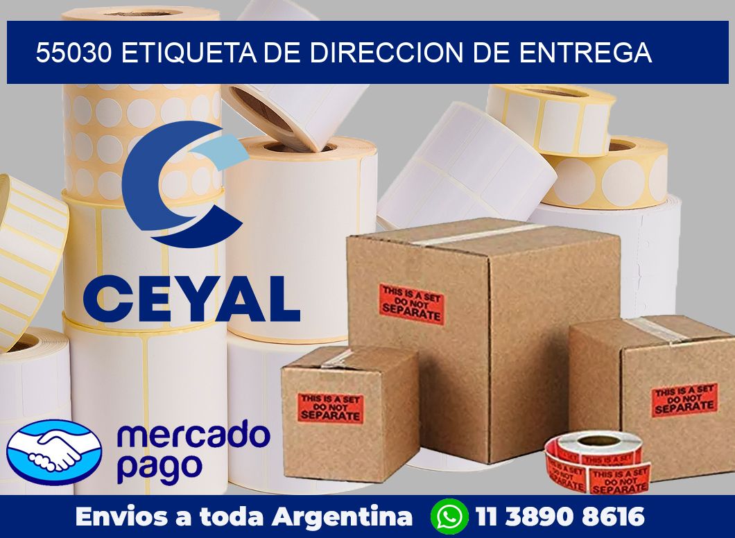 55030 Etiqueta de direccion de entrega