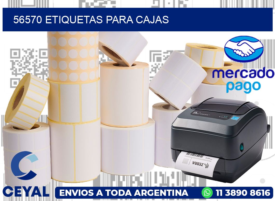 56570 Etiquetas para cajas