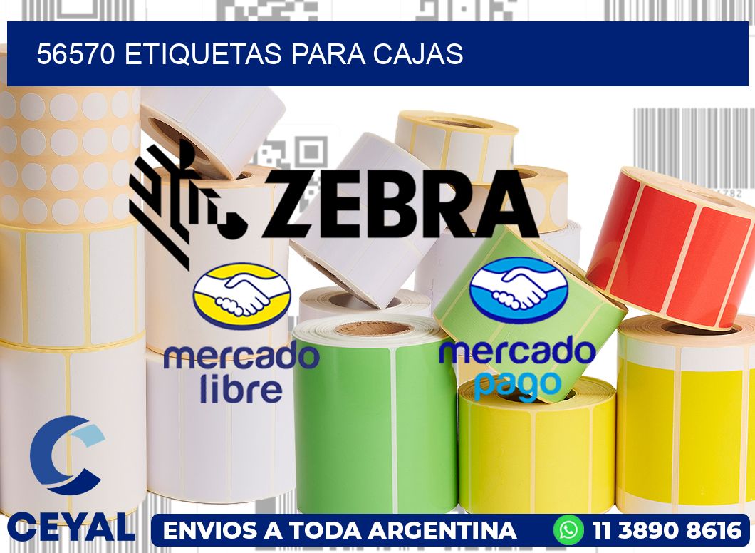 56570 Etiquetas para cajas