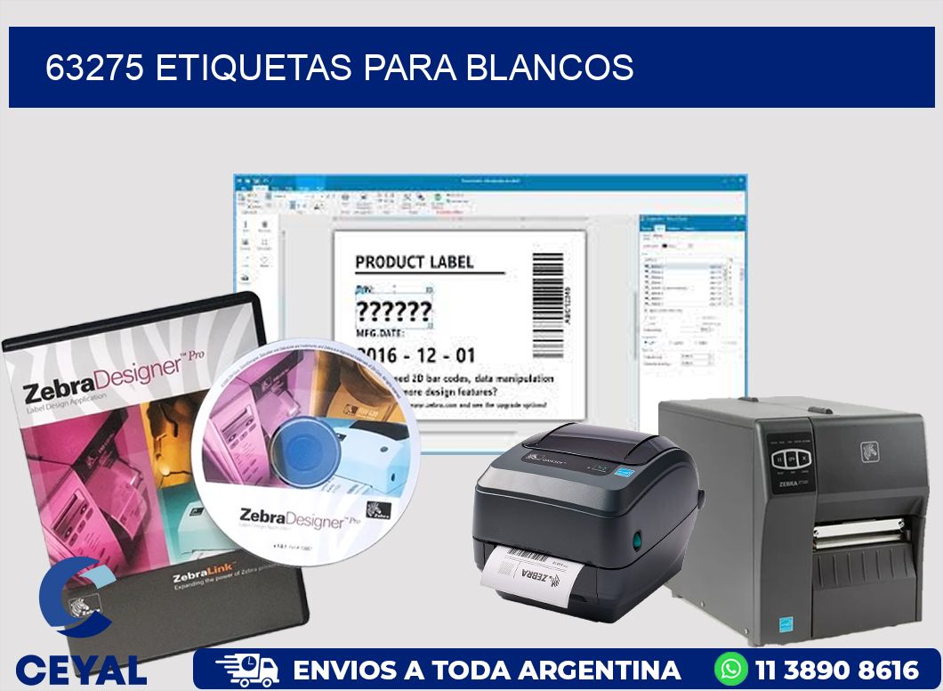 63275 Etiquetas para blancos