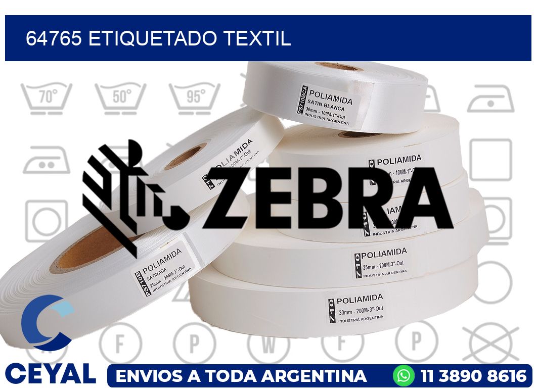 64765 Etiquetado textil