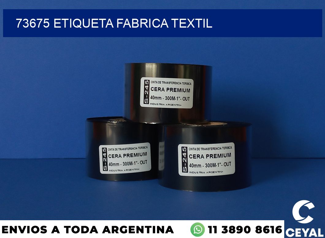 73675 etiqueta fabrica textil