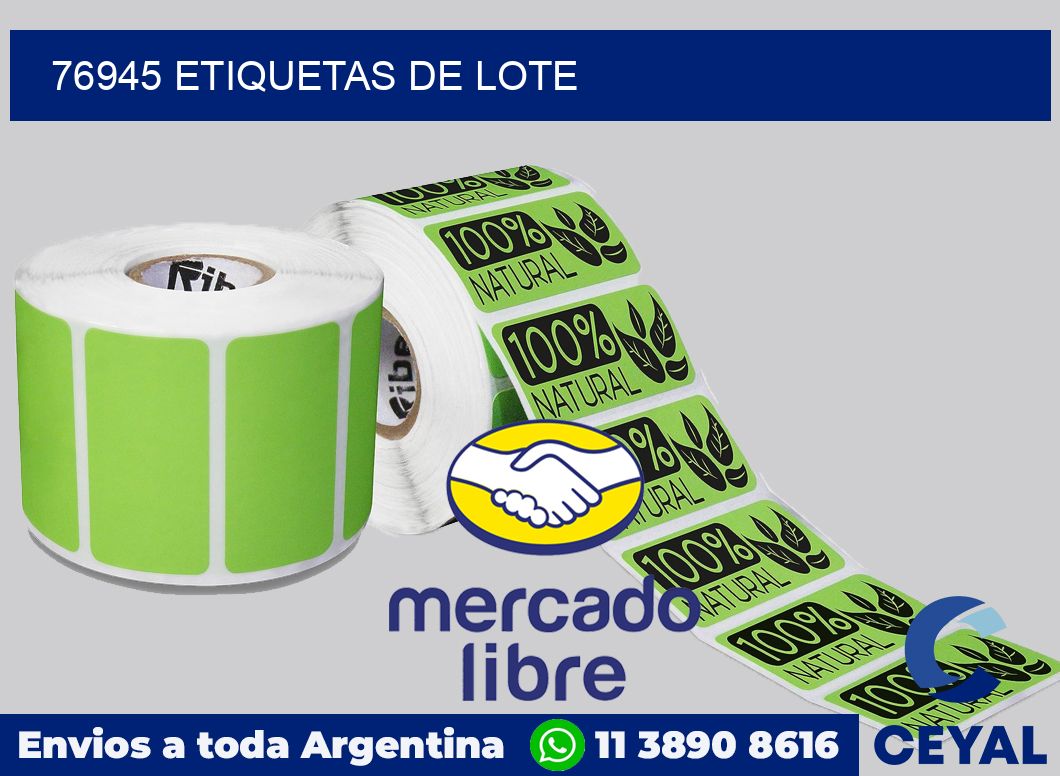 76945 Etiquetas de lote