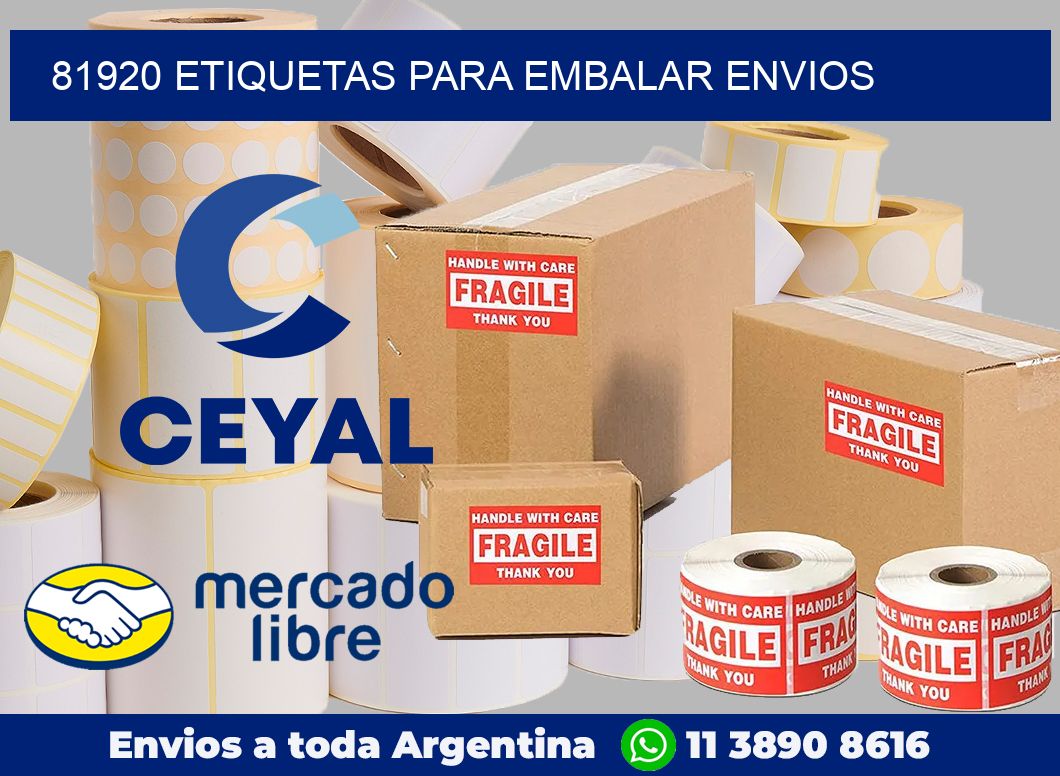 81920 Etiquetas para embalar envios
