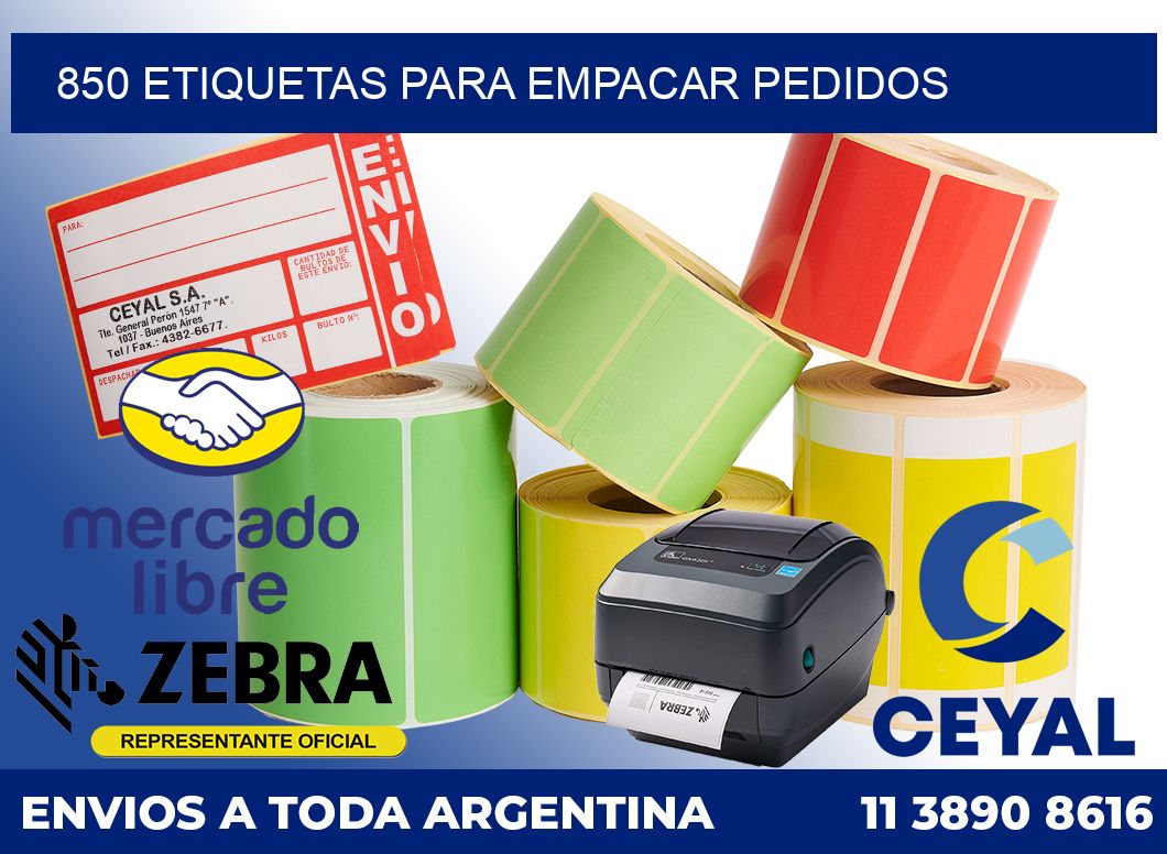 850 Etiquetas para empacar pedidos