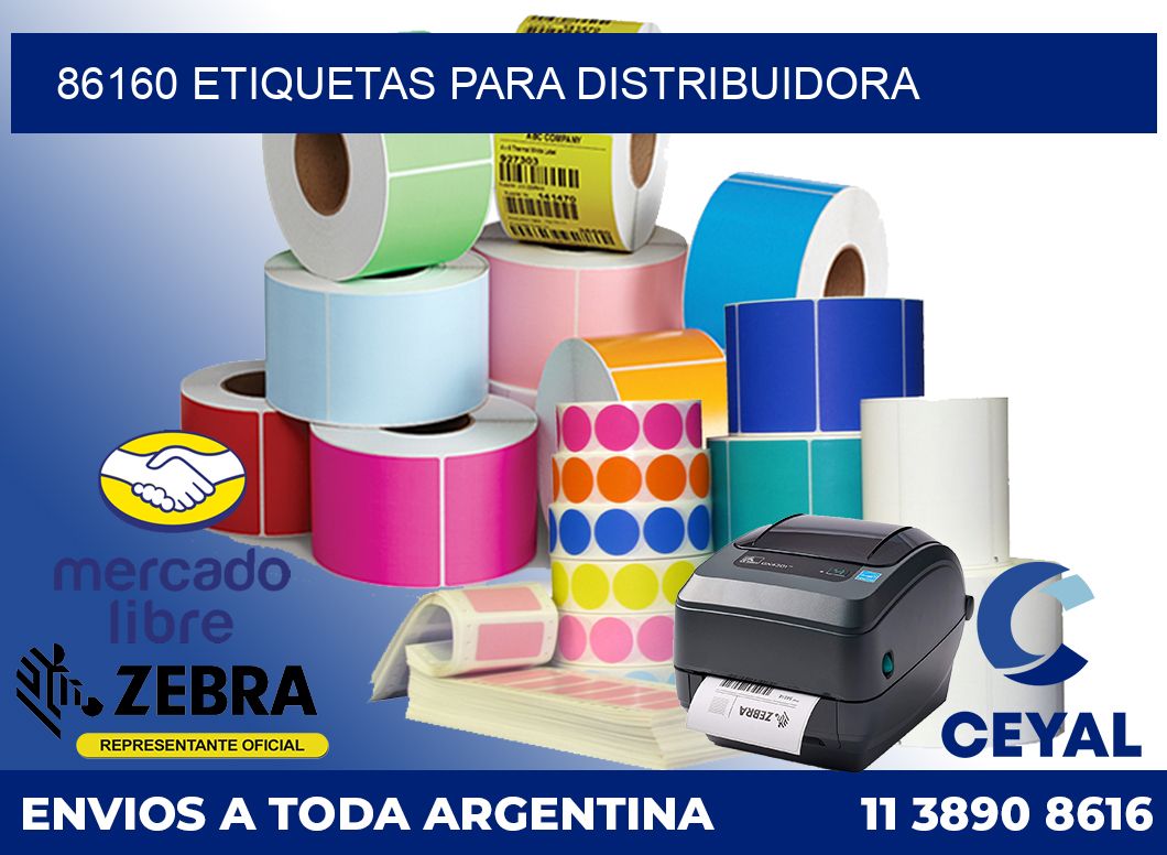 86160 etiquetas para distribuidora