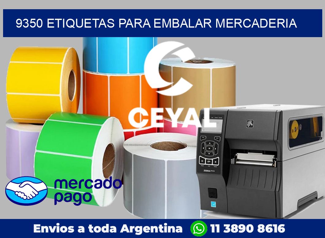 9350 Etiquetas para embalar mercaderia