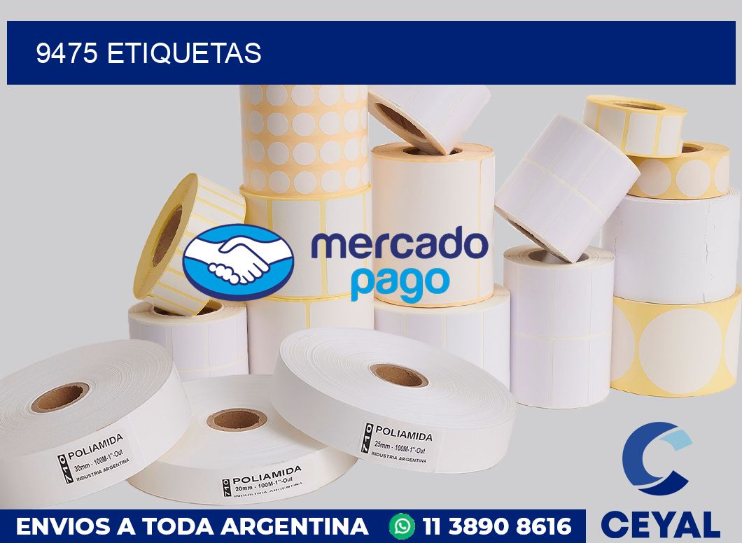 9475 etiquetas