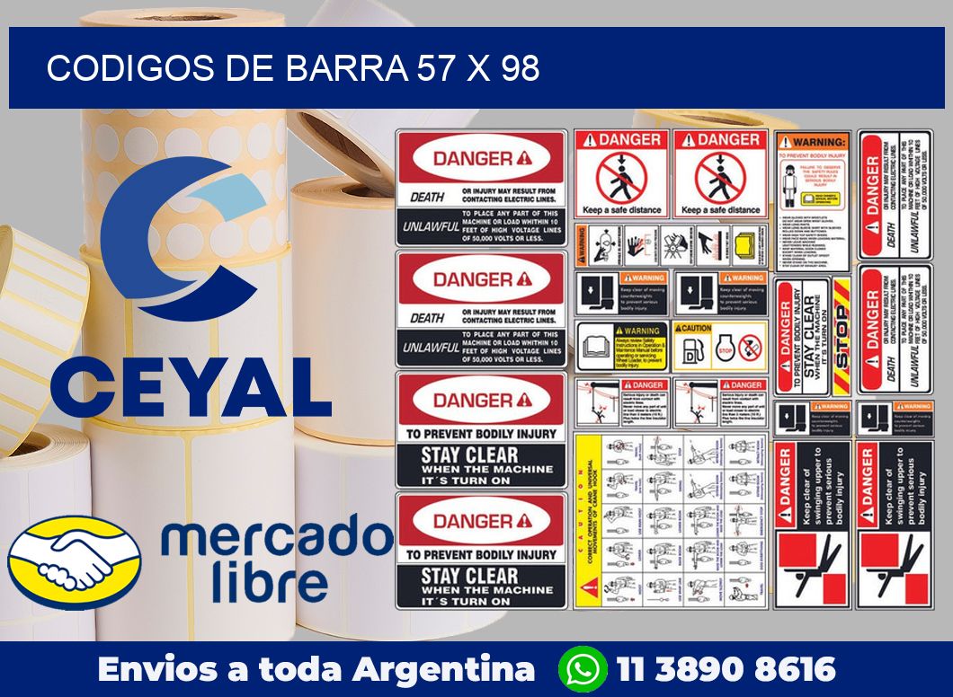 Codigos de barra 57 x 98