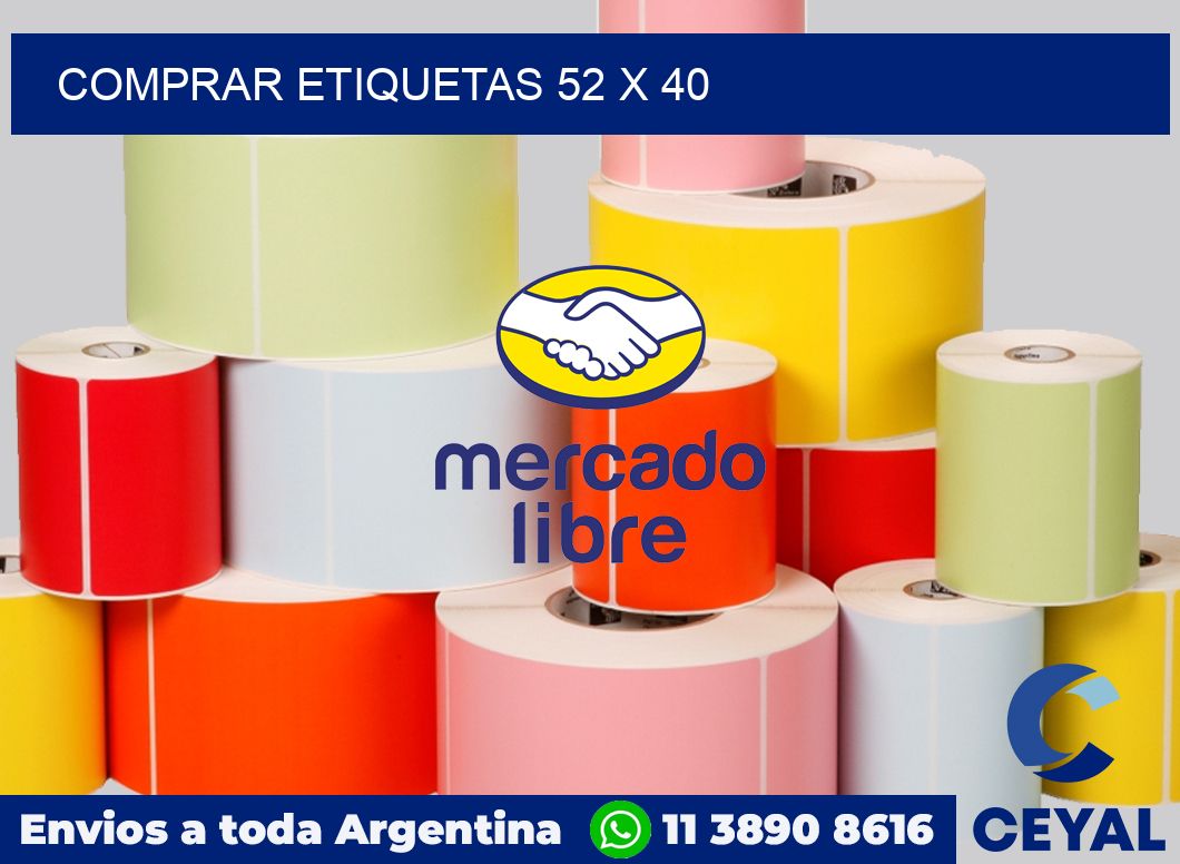 Comprar etiquetas 52 x 40