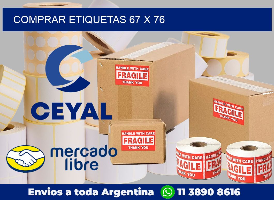Comprar etiquetas 67 x 76