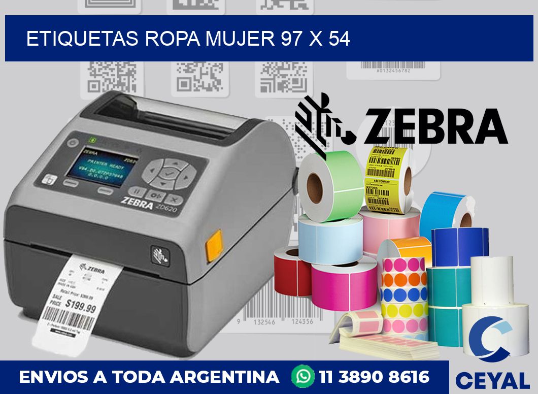 Etiquetas ropa mujer 97 x 54
