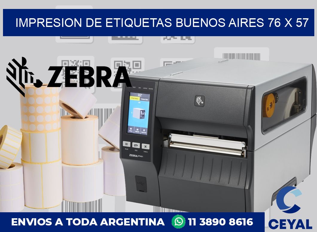 Impresion de etiquetas Buenos Aires 76 x 57