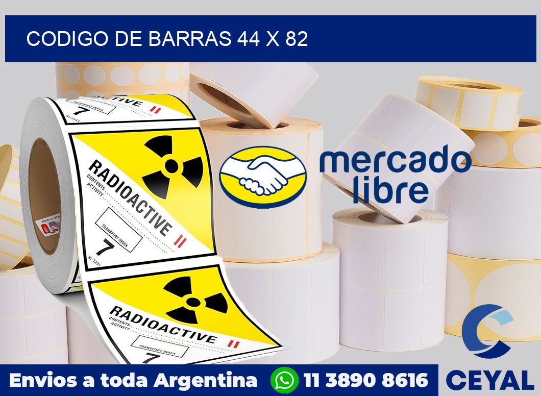 codigo de barras 44 x 82