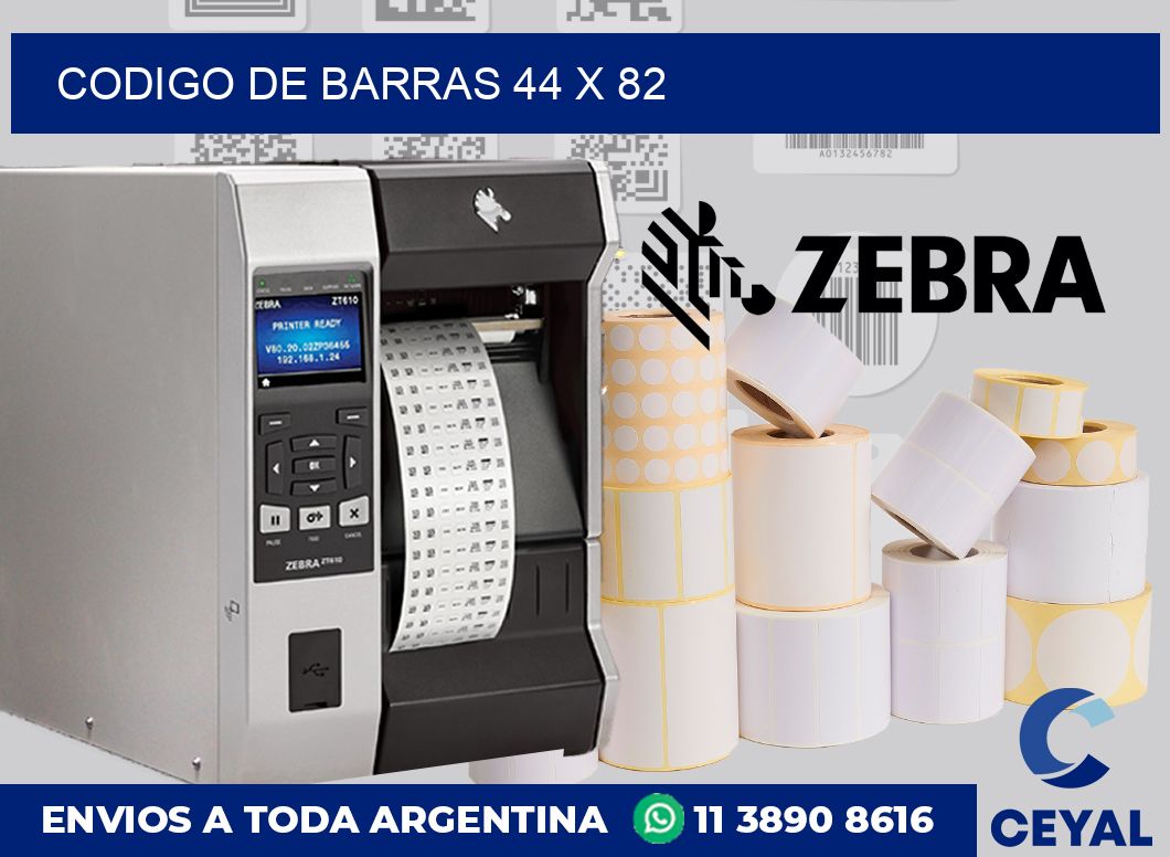 codigo de barras 44 x 82