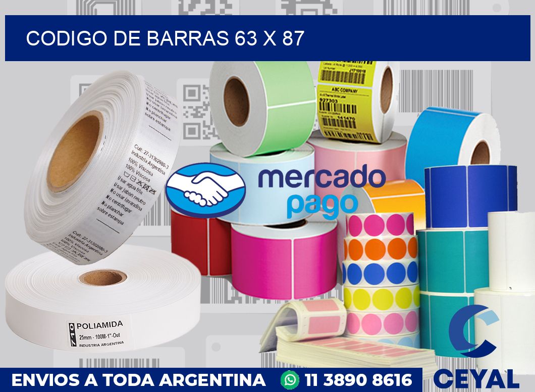 codigo de barras 63 x 87