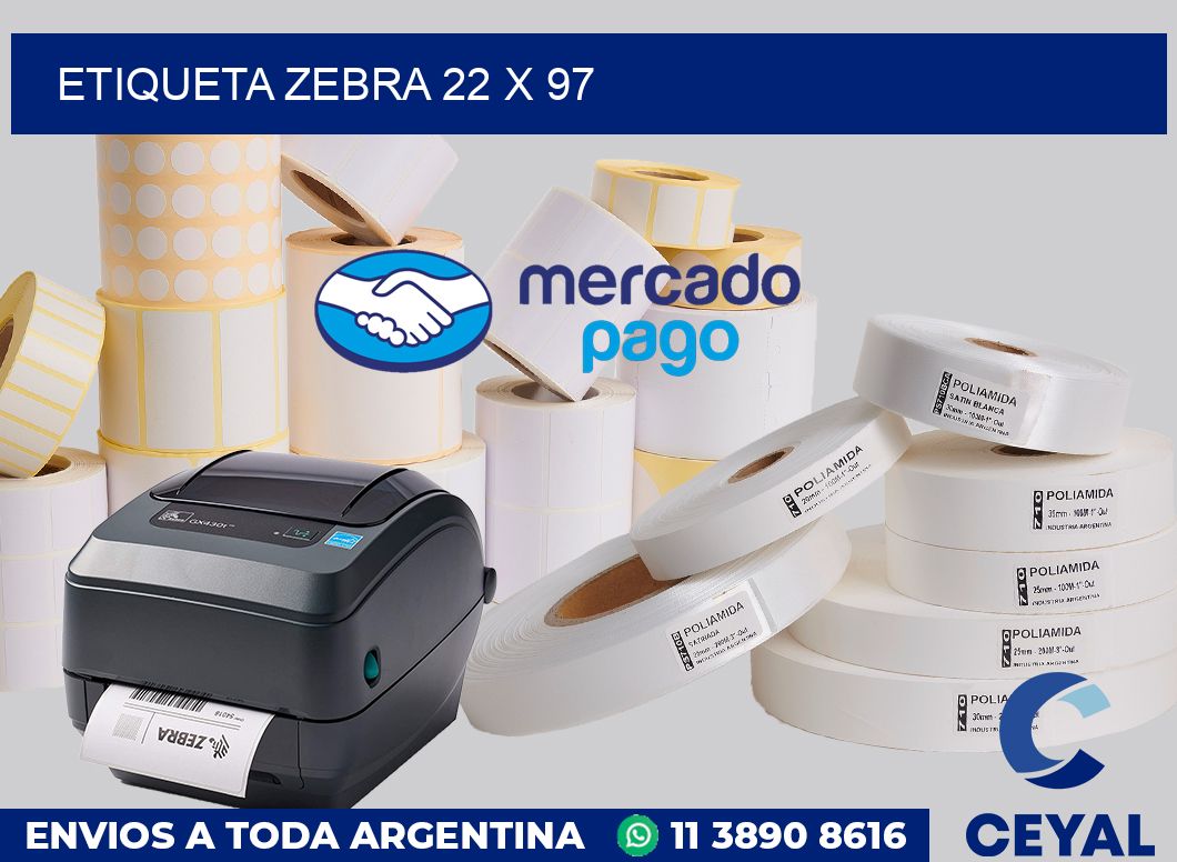 etiqueta zebra 22 x 97