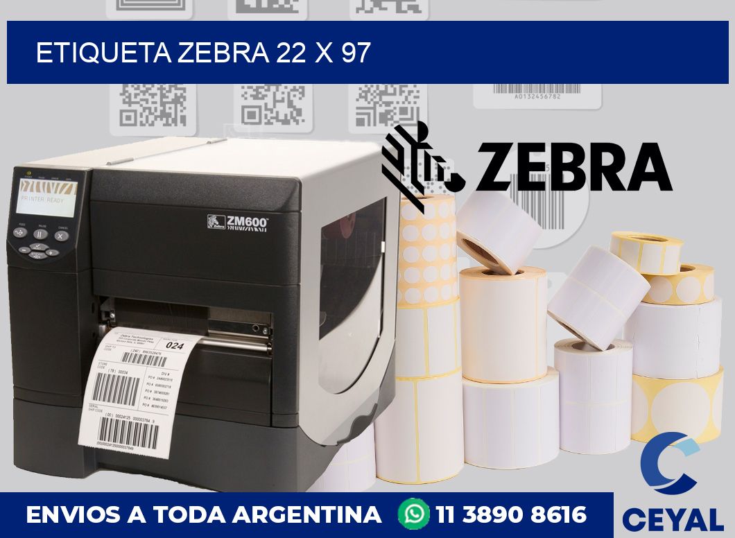 etiqueta zebra 22 x 97