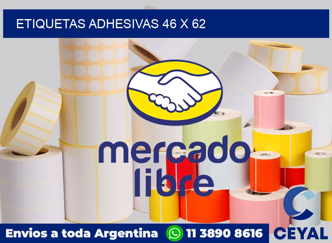 etiquetas adhesivas 46 x 62