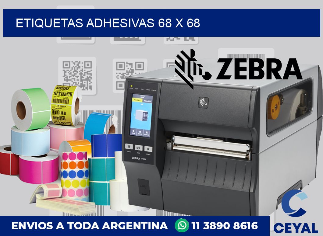 etiquetas adhesivas 68 x 68