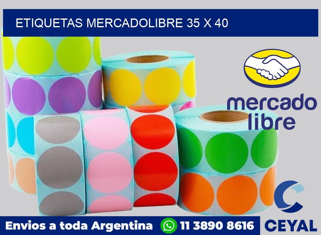 etiquetas mercadolibre 35 x 40