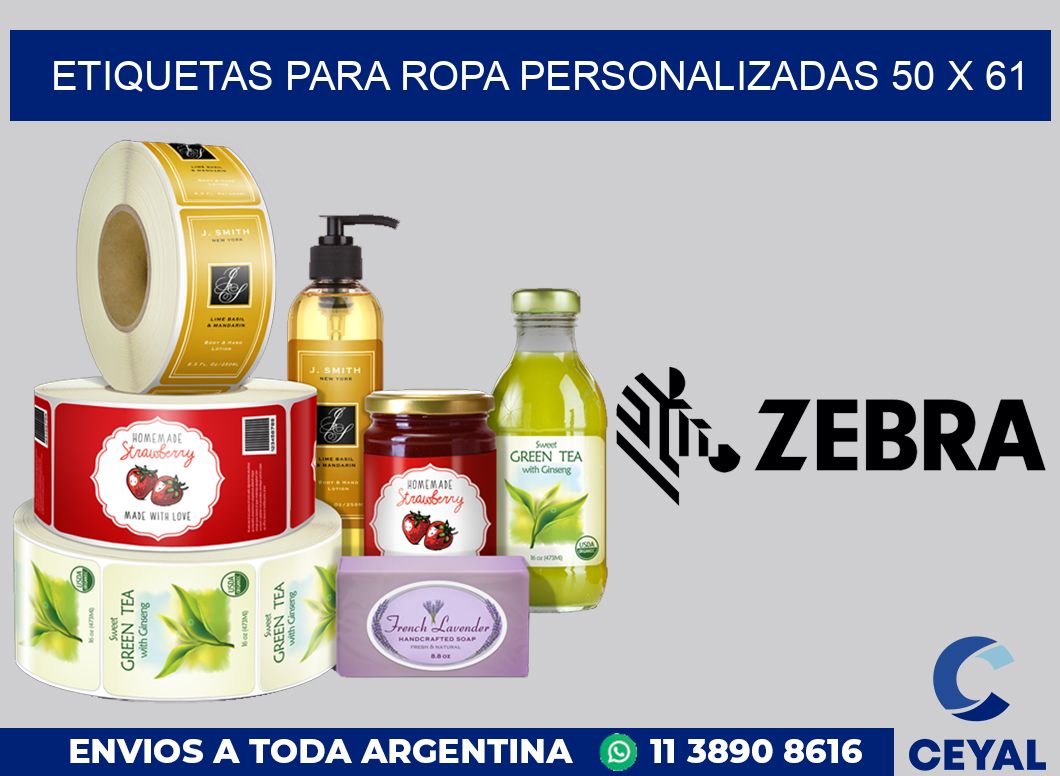 etiquetas para ropa personalizadas 50 x 61