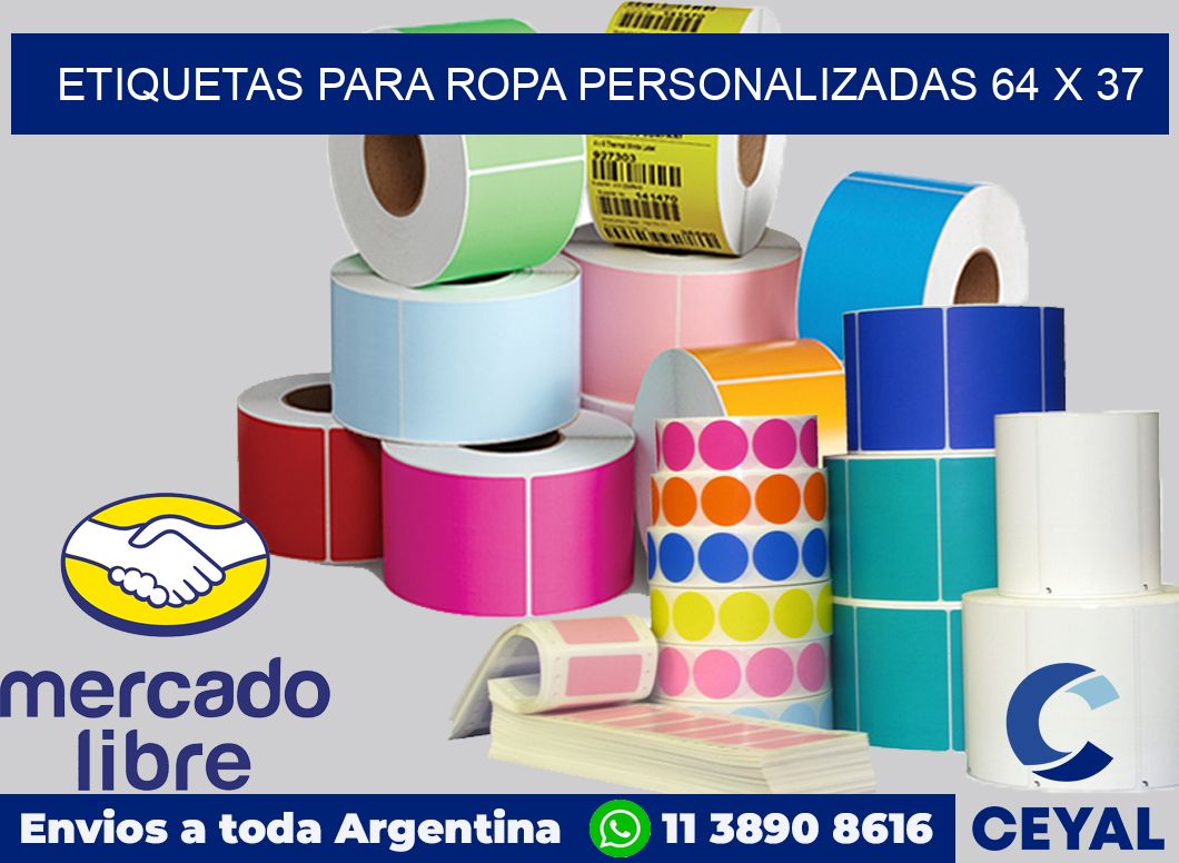 etiquetas para ropa personalizadas 64 x 37