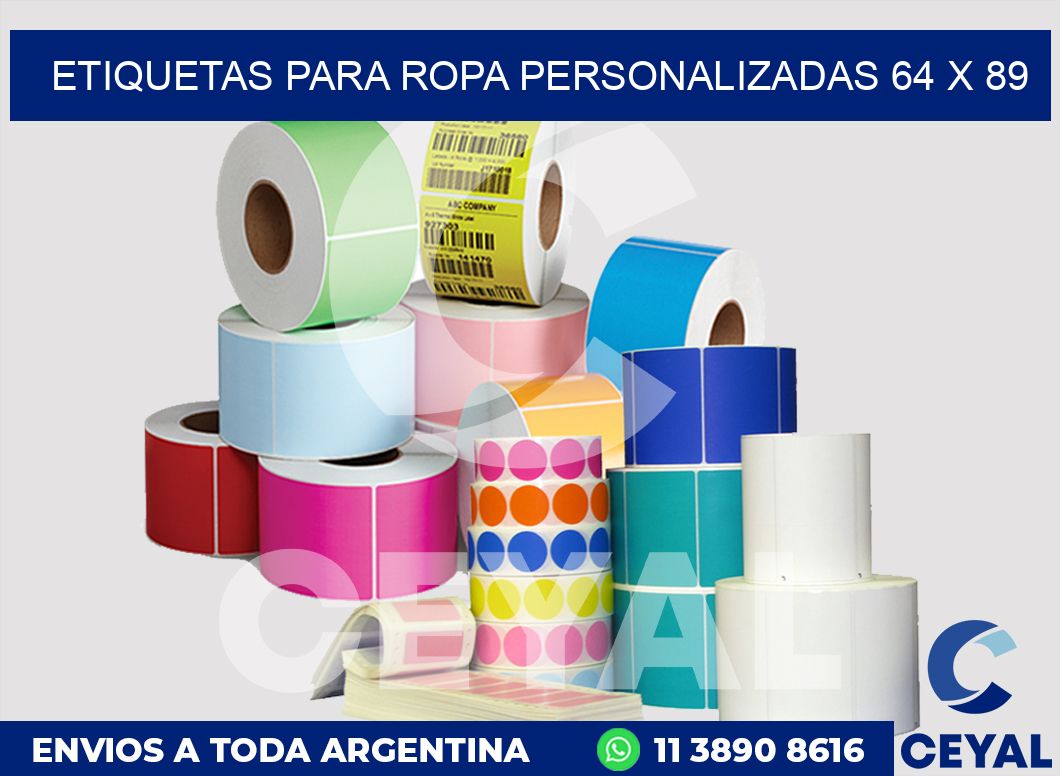 etiquetas para ropa personalizadas 64 x 89