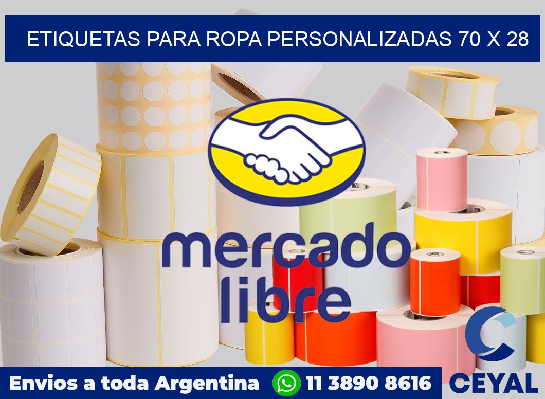 etiquetas para ropa personalizadas 70 x 28