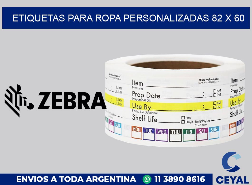 etiquetas para ropa personalizadas 82 x 60