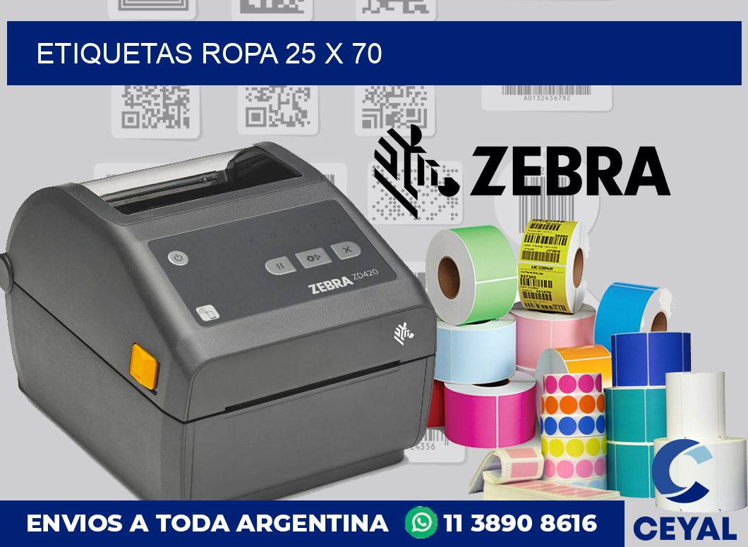etiquetas ropa 25 x 70