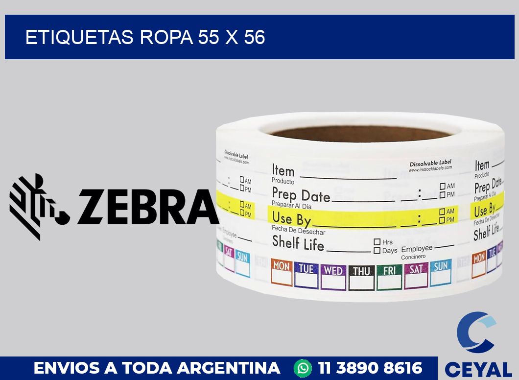 etiquetas ropa 55 x 56