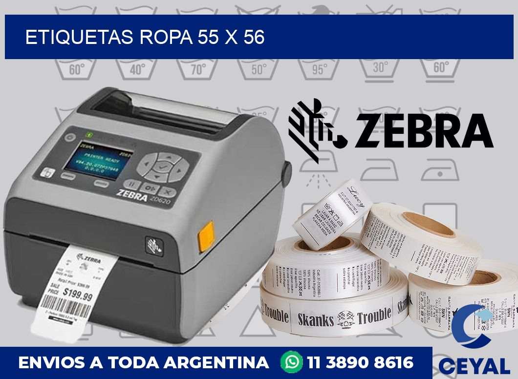 etiquetas ropa 55 x 56
