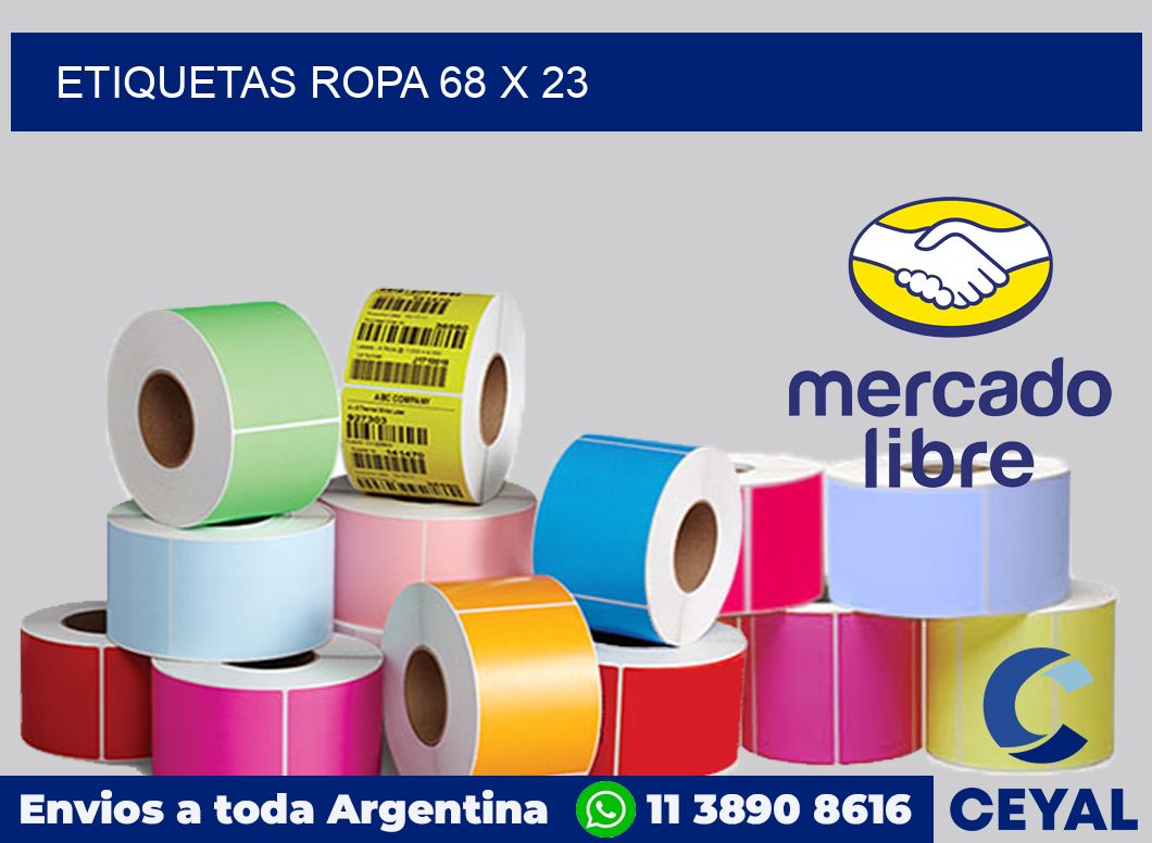 etiquetas ropa 68 x 23
