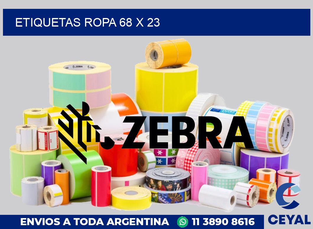 etiquetas ropa 68 x 23