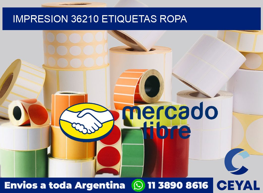 impresion 36210 etiquetas ropa