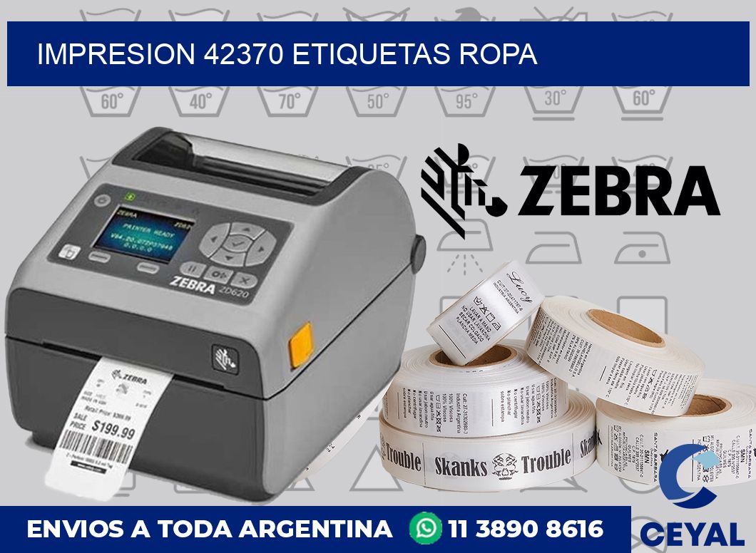 impresion 42370 etiquetas ropa