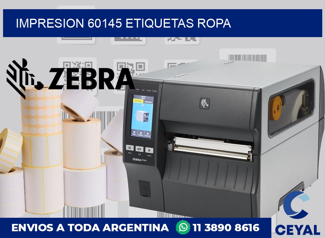 impresion 60145 etiquetas ropa