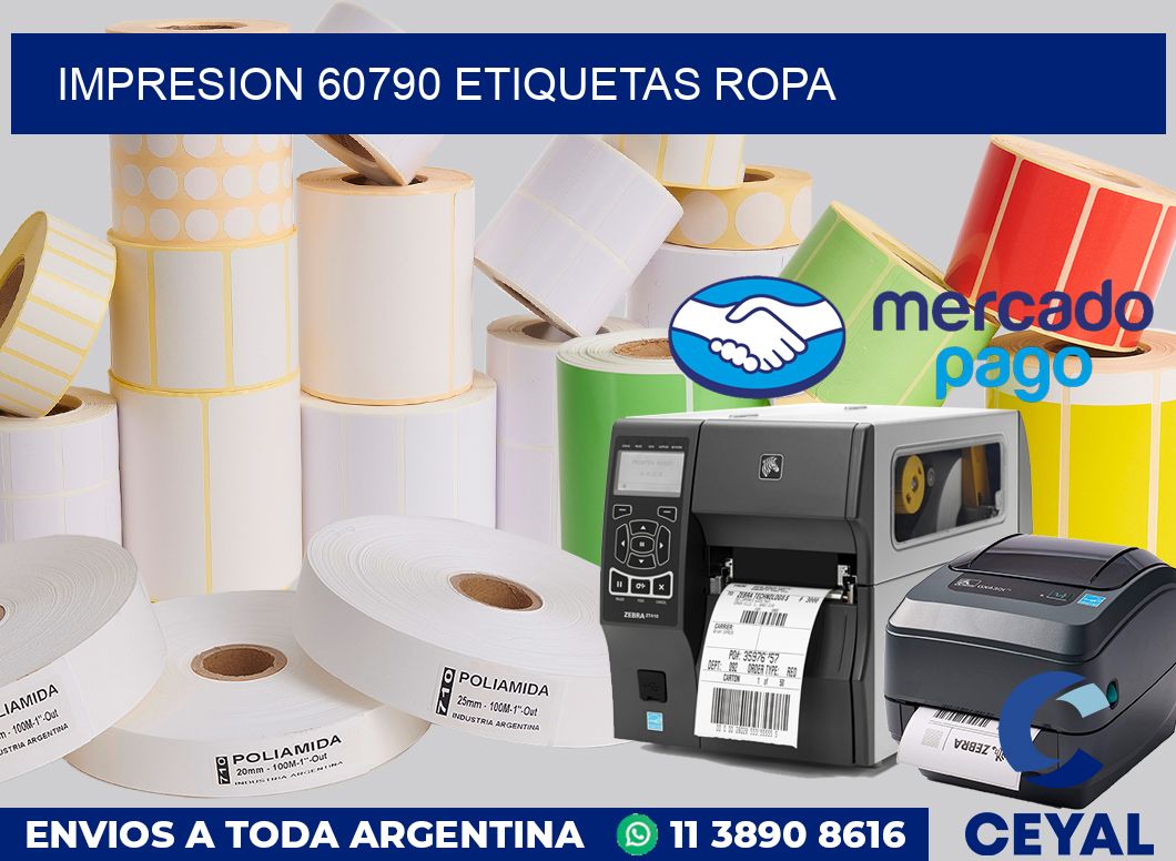 impresion 60790 etiquetas ropa