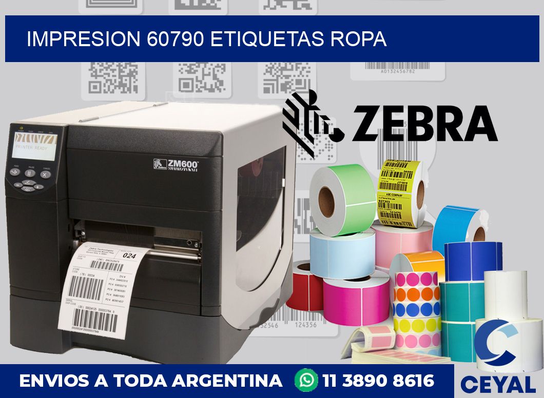 impresion 60790 etiquetas ropa