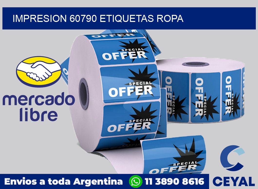 impresion 60790 etiquetas ropa
