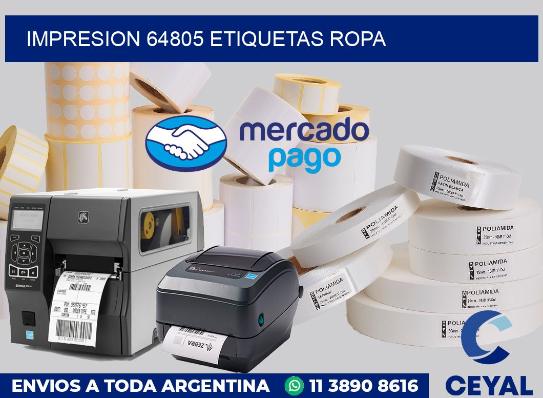 impresion 64805 etiquetas ropa